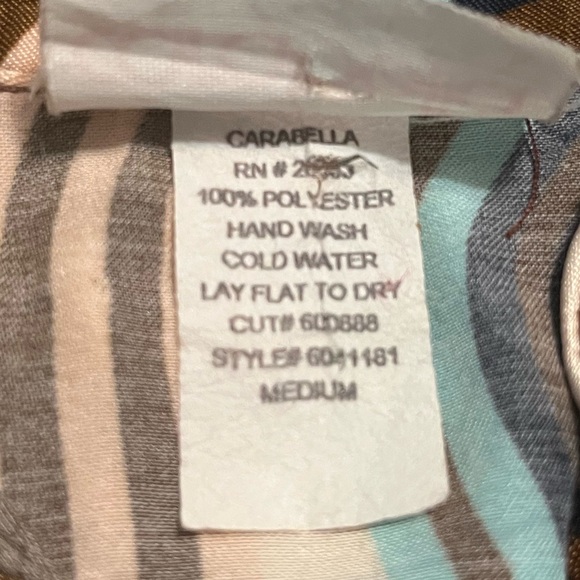 Vintage CARABELLA Collection Psychedelic 70’s style Disco Button-Up Blouse - Picture 7 of 12